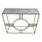 Contemporary Gold 36.5" Console Table with Durable Marble and Iron Construction-1415259922-1415259923
