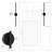 Gohil 38.6"  LED Hardwired Wall Sconce