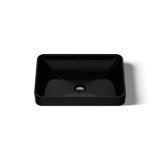 Vox Rectangle Vessel Bathroom Sink In Black