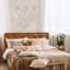 43 po x 32 po grand macramé mural avec tige Boho Decor tissé tapisserie murale bohème décor pompon rideaux en macramé pour la maison salon mariage appartement décoration (style classique)
