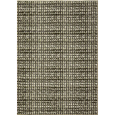 2x6 Washable Modern Textured Stripe Rug Thin Non-Slip Low Pile Stain-Resistant Reinforced Edges Foldable Entryway Beige