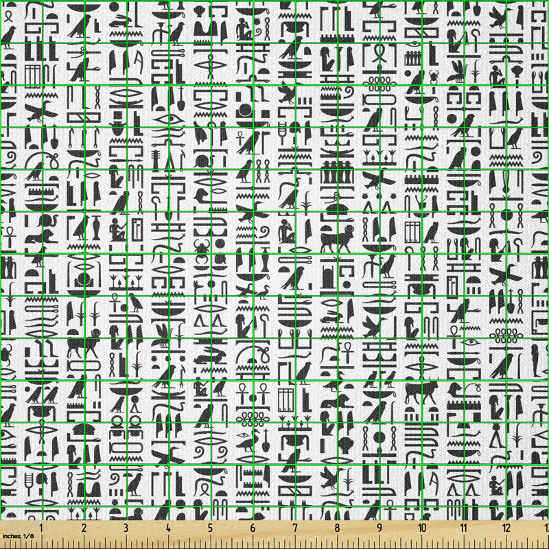 Tissu Ambesonne, impression égyptienne par The Yard, l 36 po x L 108 po