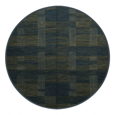Machine Washable Checkered Grey Area Rug