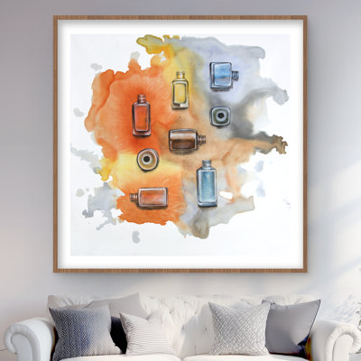 Imprimé mat pour chambre à coucher orange vernis à ongles | Décoration intérieure
