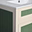 Ensemble de meuble-lavabo 30 po avec lavabo en céramique, meuble de rangement moderne avec cadre réglable en bois massif