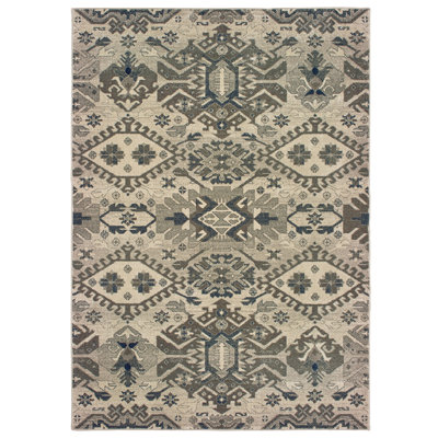 Tapis gris tissé à la machine