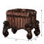 Tabouret de coiffeuse élégant en chêne cerise