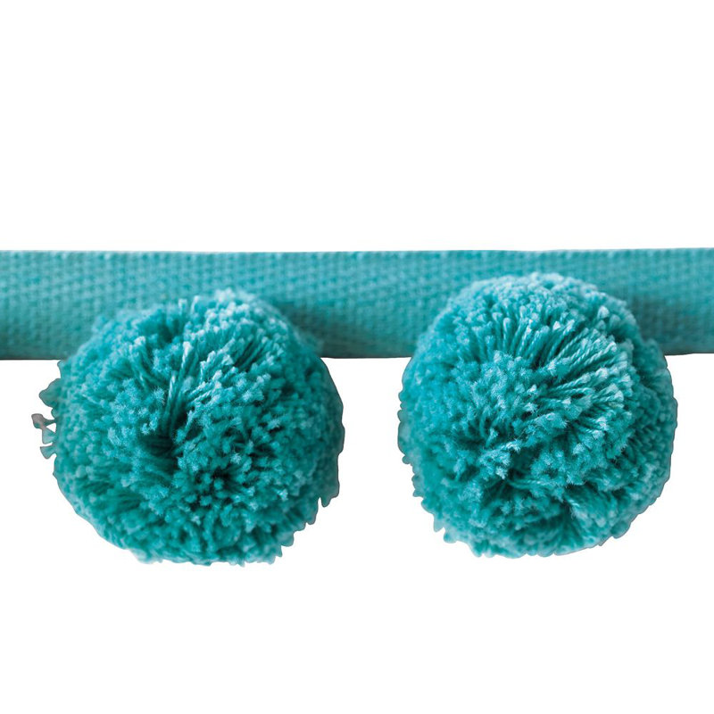 Epic Preppy Ball Trim Fabric, Blue