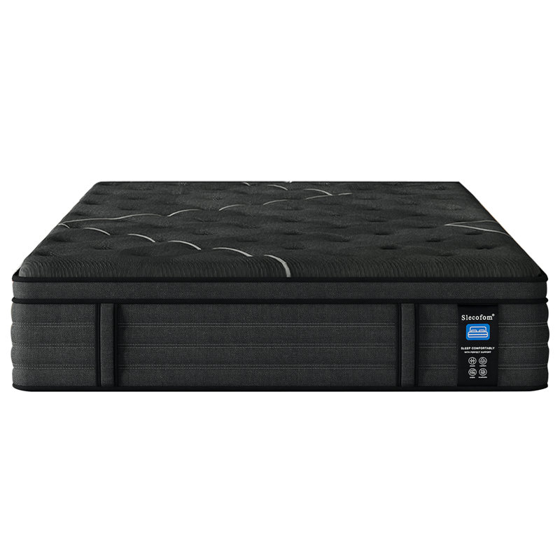 14 Inch Firm King Size Hybrid Mattress with Gel Memory Foam & Pocket Springs for Back Pain Relief and Edge Support, King