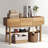 Wood Console Table With 3 Drawers