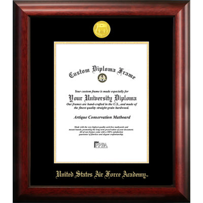 NCAA Air Force Falcons Gold Embossed Diploma Frame