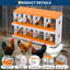 Boîte de nidification pour poulets, 8 boîtes de nidification pour poulets, faciles à nettoyer et à installer, boîtes de ponte pour poulailler pour protéger les œufs, orange-1755129922-1755129982