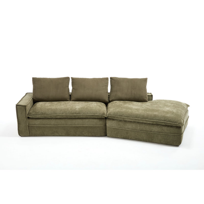 Canapé modulaire Modern, Tissu vert