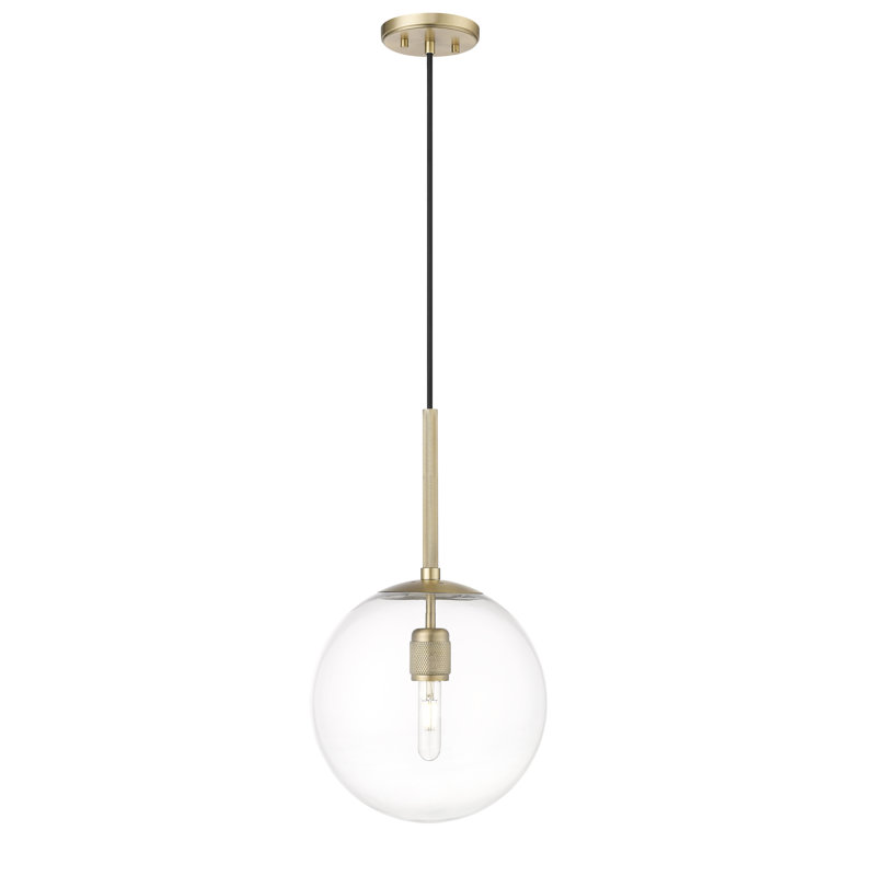 Luminaire suspendu 1 lumière Sola, Clair, Transparent