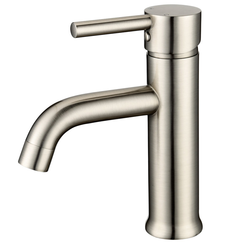Robinet de salle de bain à un seul trou Reynoldsburg, Nickel brossé