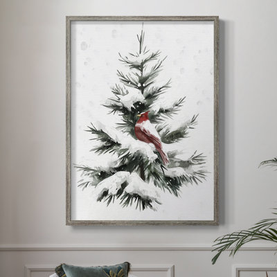 «Christmas Holiday Art» CDXIX, reproduction d'art encadrée - bois massif