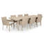 Ensemble de salle à manger rectangulaire pour 8 personnes 105 "avec coussins Sunbrella Santrez-272202068