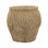 Jardinière ronde en sable et ciment à texture brune tissée H 7,9 po x l 8,1 po x P 8,1 po