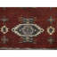 Tapis de couloir oriental rouge 2 pi 7 po x 6 pi 2 po, motif indiens du sud-ouest avec fabrication surpiquée, noué à la main, 100% laine, tapis moelleux et luxuriant