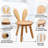 Cute Rabbit Ear Solid Wood Kids Chair