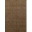 Vintage Swedish "Flossa" Rug, Tobacco Brown & Navy Botanical Border - Rug & Kilim
