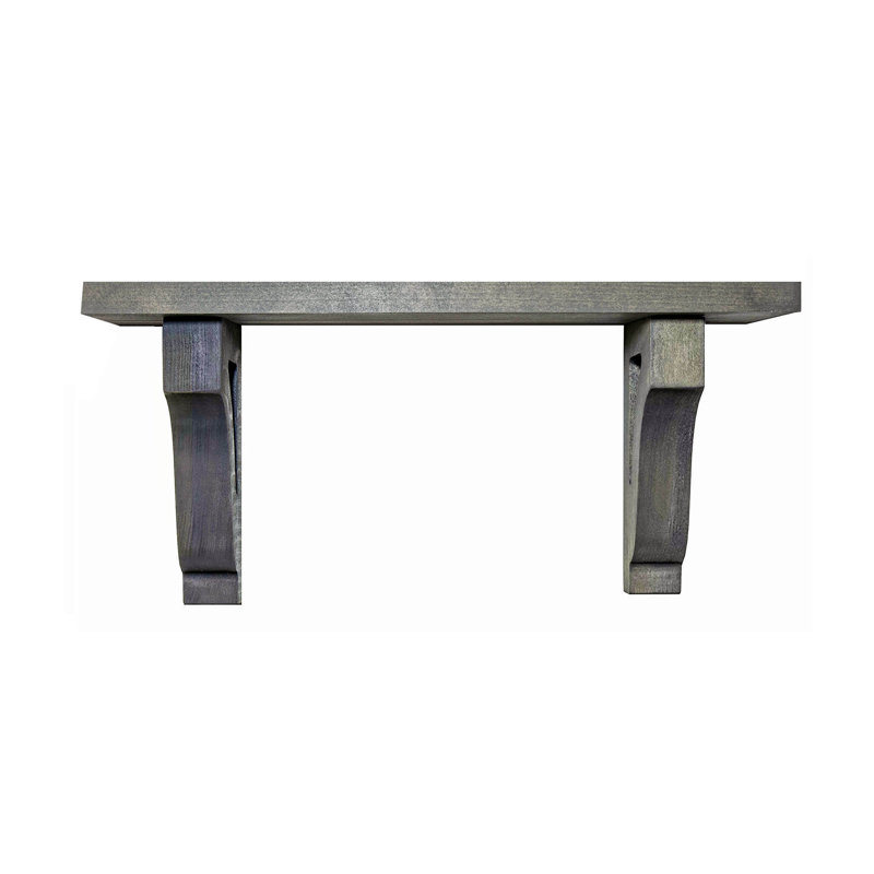 Rayne 1" Shelves/W Corbels, 10" H x 57" W x 8" D
