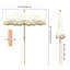 Parasol de terrasse en bois massif Myretta Festive Flair