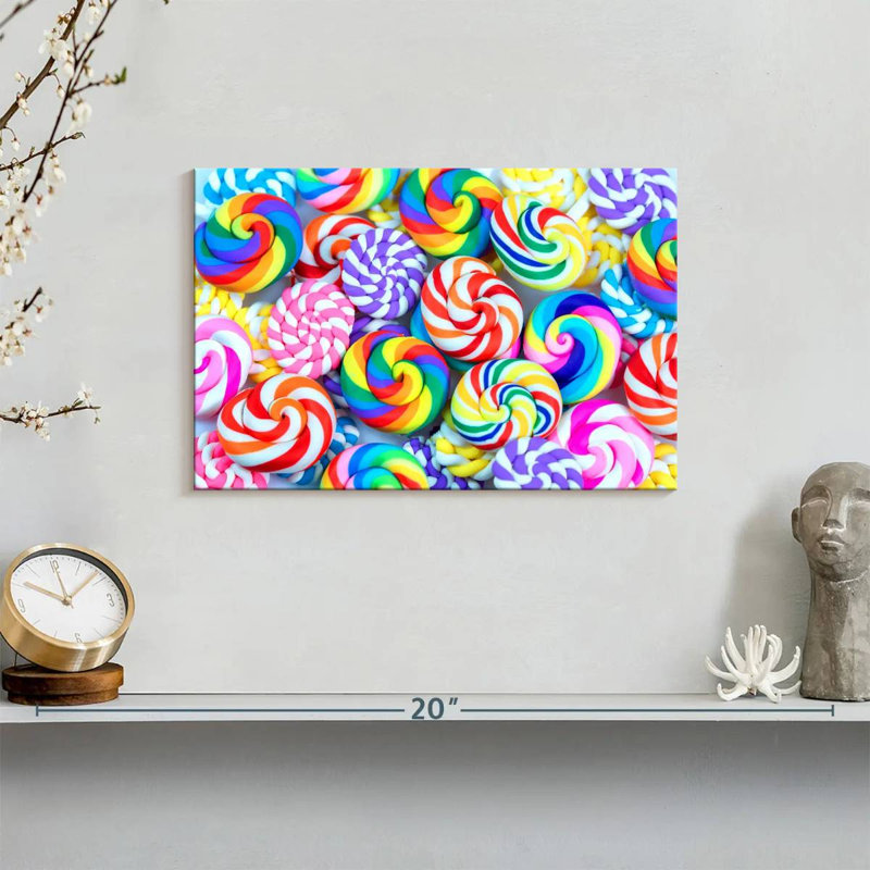 Yarlin Swirled Lollipops, 8" H x 12" W