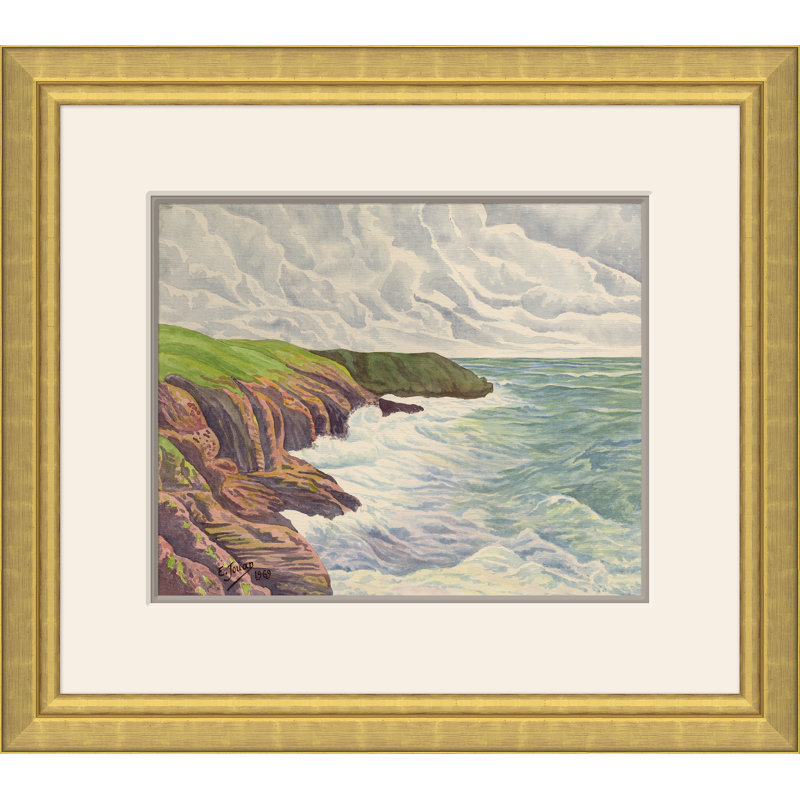 Seascape III By E. Jouan, 1969 Painting by E. Jouan