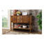 Console 46,5 "en bois de pin massif avec 2 tiroirs et 2 portes d'armoire en brun-129465189-129465191