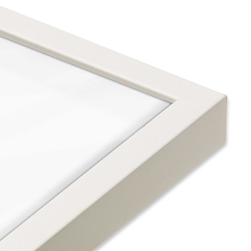 Frozen Echoes III, Single Picture Frame Opaque White, 21" H x 17" W