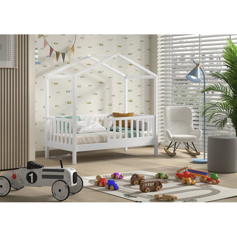 Junior Kids Bed, 70 x 140cm, White