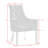Baek Acrylic Leg Dining Chair-29190142