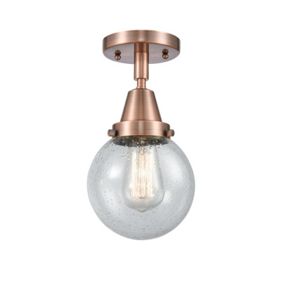 Alphonsa Glass LED Flush Mount