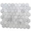 9 in. x 15 in. Honeycomb Polished Marble Tile