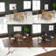 Extendable Dining Table Sets(Must include both Table and Chair), MDF Wood for Kitchen