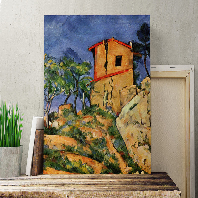 The House with Cracked Walls by Paul Cézanne - Wrapped Canvas, 50cm H x 35cm W
