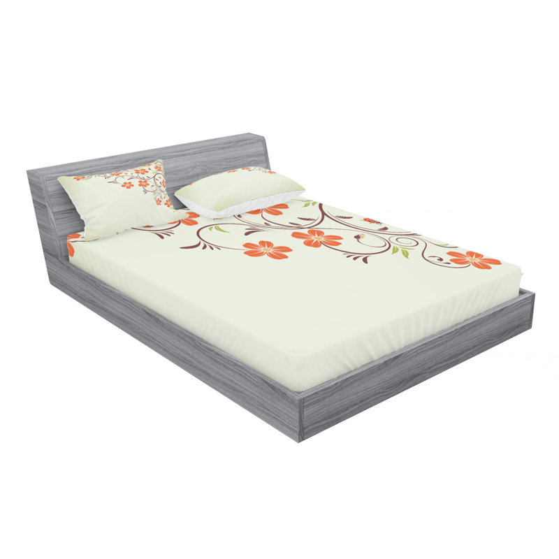 Microfiber Sheet Set, Queen Sheet Set with Fitted Sheet