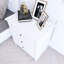 Table de chevet en pin avec 3 tiroirs et rails coulissants-337234741