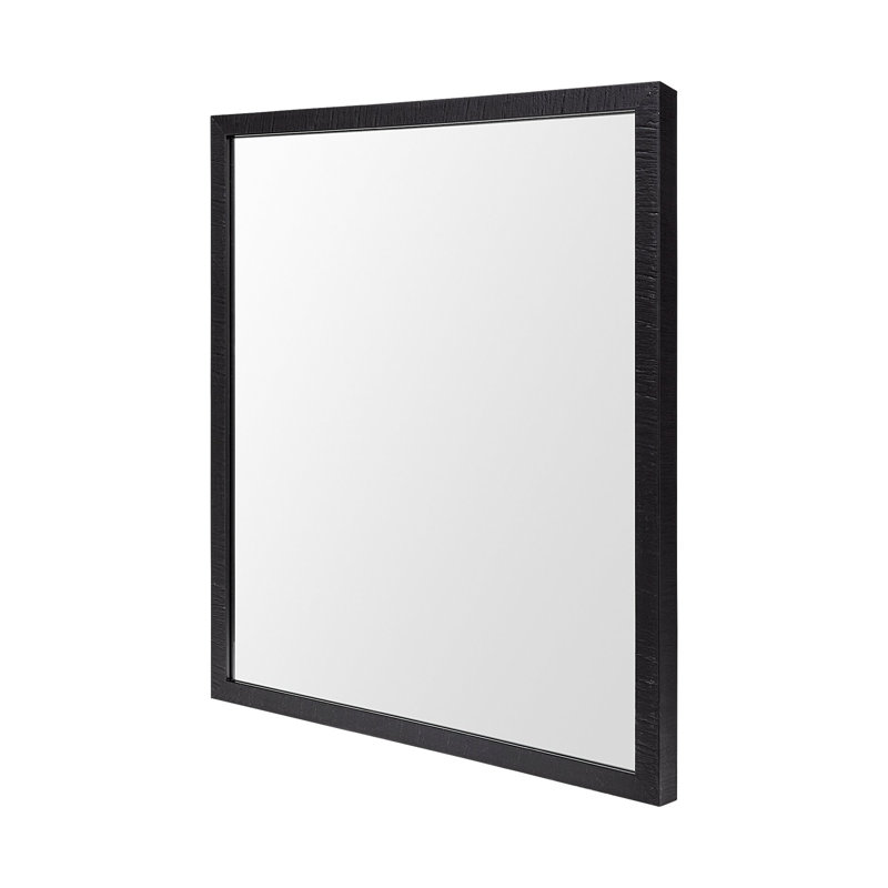 Miroir de salle de bain Aariah, Noir, H 25,5 po x l 21,5 po