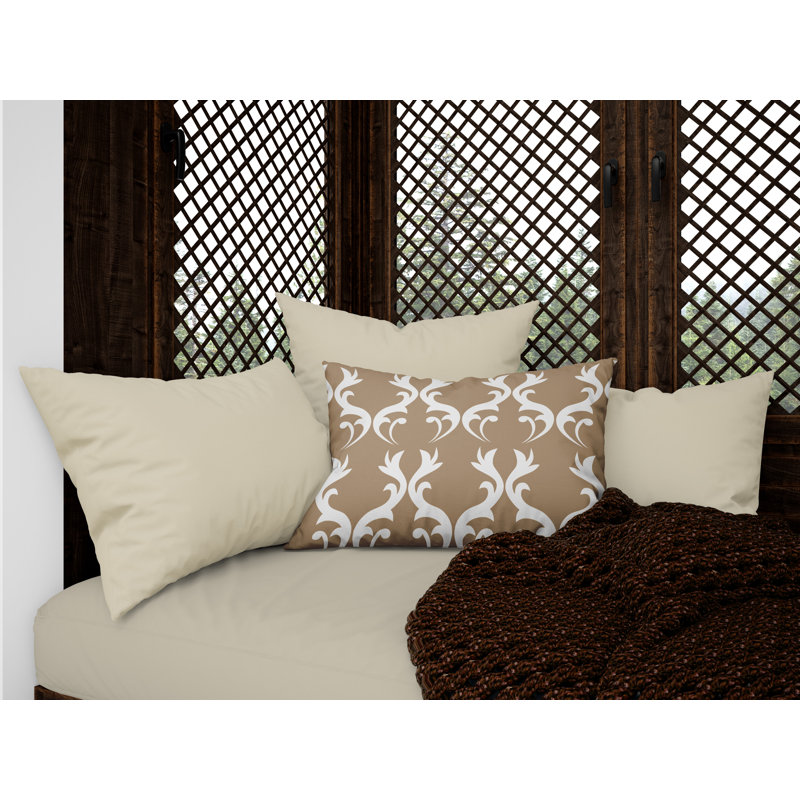 Housse et insert de coussin d'extérieur Galton, Latte