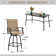 Alyne 6 - Person Metal Patio Dining Set with Rectangular Table