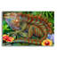 «Iguana» par Tim Jeffs, art mural acrylique, 16 po x 12 po