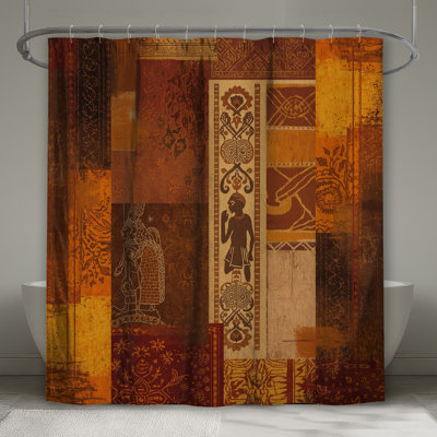 Rideaux de douche Ethnique Patchwork
