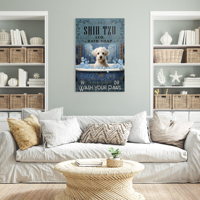 Impression sur toile Lasharee Shih Tzu, H 20 po x l 16 po x P 1,25 po