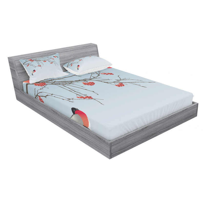 Microfiber Sheet Set, Queen Sheet Set with Fitted Sheet