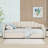 Twin XL Linen Extendable Upholstered Daybed with LED Lighting and Storage Drawers-638918742