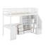 Lit mezzanine simple avec bureau et tiroirs-162865146