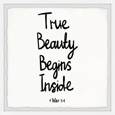 True Beauty by Marmont Hill - Single Picture Frame Print
