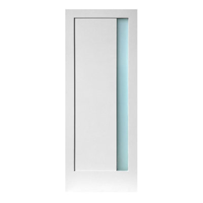 Porte standard en verre satiné